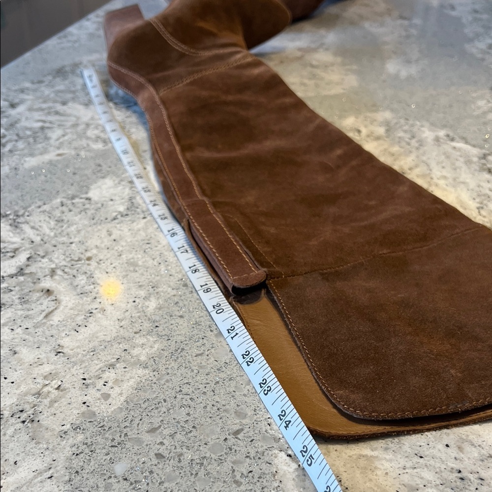 Dolce Vita Brown Suede Over the knee Heeled Boots 25” Size 6 - Picture 7 of 12